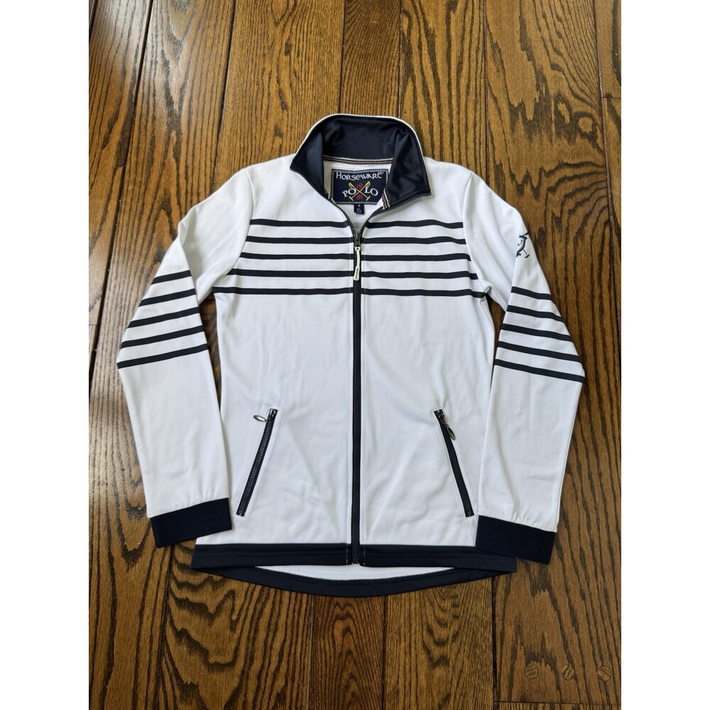 Horseware Polo Women’s Full Zip Jacket Navy And White Size Small